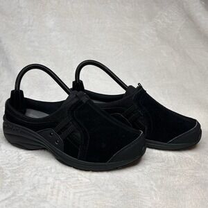 Easy Spirit Black Slip-On Clog Mules